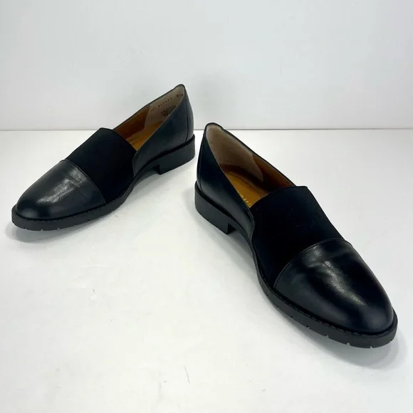 📌SOLD📌 NATURALIZER DUAL ACTION FOAM BLACK LEATHER LOAFERS🆕 - Picture 4 of 14